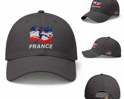 France Soccer Football Fan French Flag Baseball Cap