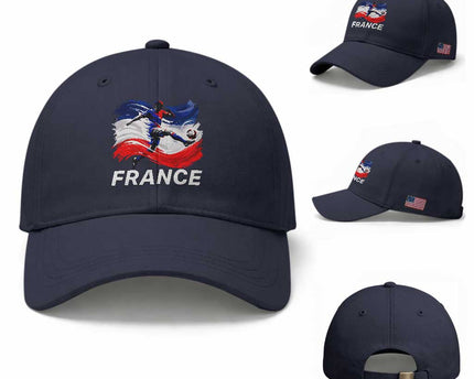 France Soccer Football Fan French Flag Baseball Cap