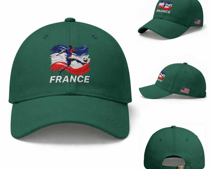 France Soccer Football Fan French Flag Baseball Cap