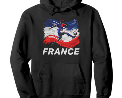 France Soccer Football Fan French Flag Hoodie