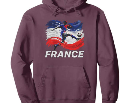 France Soccer Football Fan French Flag Hoodie