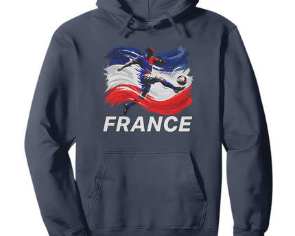 France Soccer Football Fan French Flag Hoodie