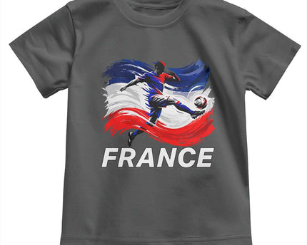 France Soccer Football Fan French Flag Toddler T-Shirt
