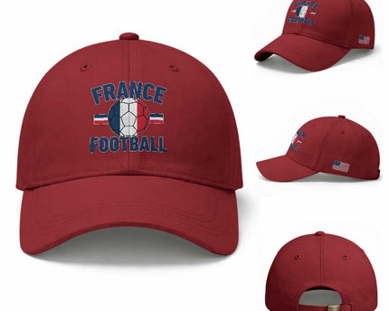 French Flag France Soccer Football Fan Baseball Cap