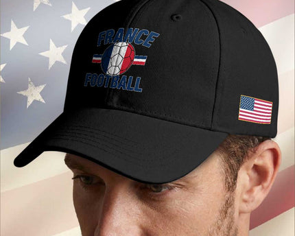 French Flag France Soccer Football Fan Baseball Cap