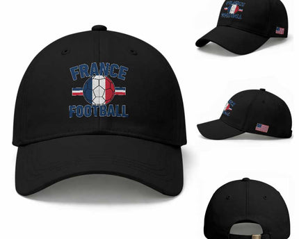 French Flag France Soccer Football Fan Baseball Cap
