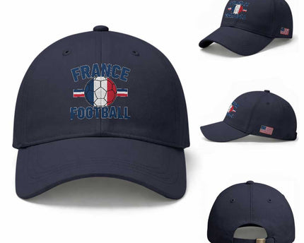 French Flag France Soccer Football Fan Baseball Cap