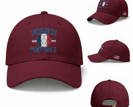 French Flag France Soccer Football Fan Baseball Cap