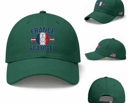 French Flag France Soccer Football Fan Baseball Cap