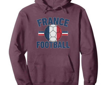 French Flag France Soccer Football Fan Hoodie