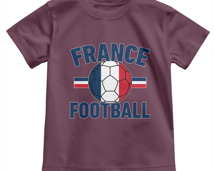 French Flag France Soccer Football Fan Toddler T-Shirt