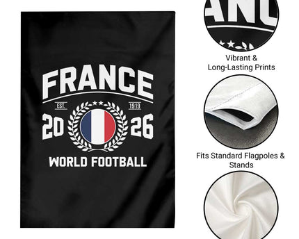 France Soccer Fan French Flag Patriotic Sports Garden Flag TS14
