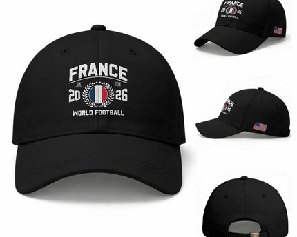France Soccer Fan French Flag Patriotic Sports Baseball Cap
