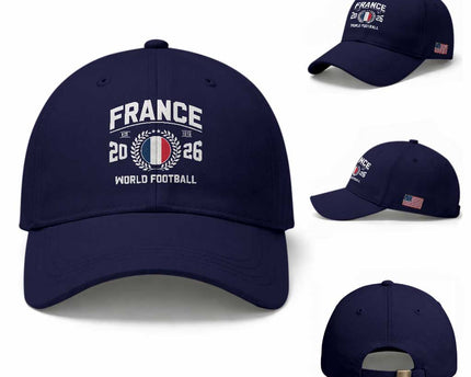 France Soccer Fan French Flag Patriotic Sports Baseball Cap