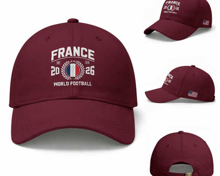 France Soccer Fan French Flag Patriotic Sports Baseball Cap