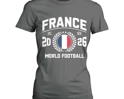 France Soccer Fan French Flag Patriotic Sports T-Shirt For Women