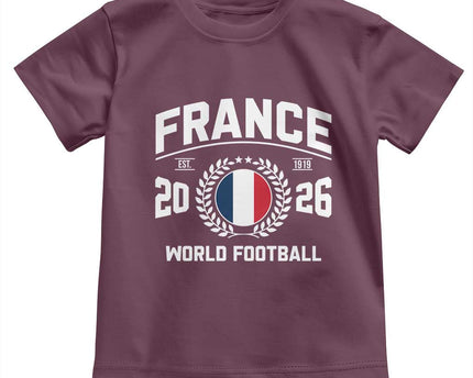 France Soccer Fan French Flag Patriotic Sports Toddler T-Shirt