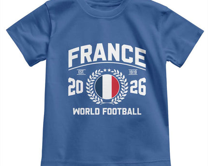 France Soccer Fan French Flag Patriotic Sports Toddler T-Shirt