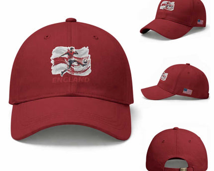 England Soccer Fan English Flag Baseball Cap