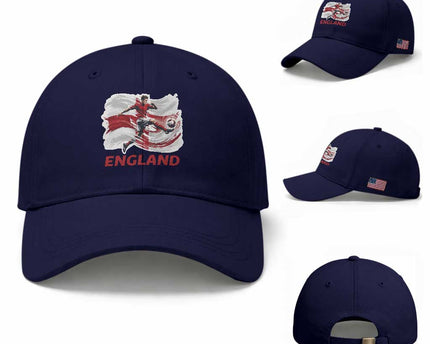 England Soccer Fan English Flag Baseball Cap