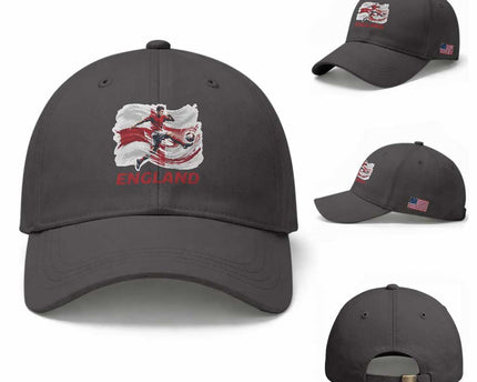 England Soccer Fan English Flag Baseball Cap