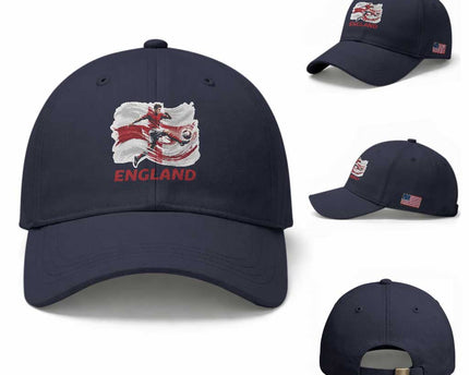 England Soccer Fan English Flag Baseball Cap