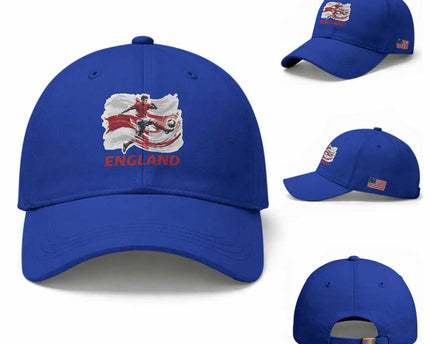 England Soccer Fan English Flag Baseball Cap