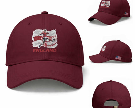 England Soccer Fan English Flag Baseball Cap
