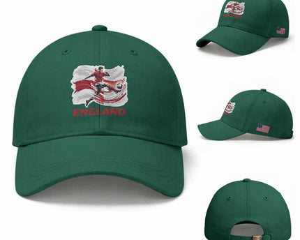 England Soccer Fan English Flag Baseball Cap