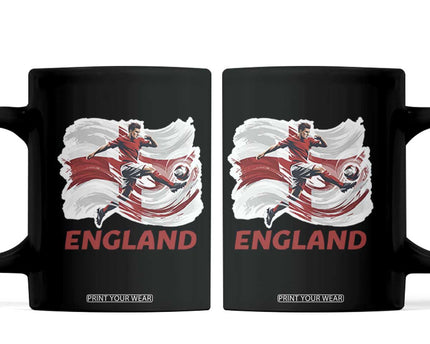 England Soccer Fan English Flag Coffee Mug