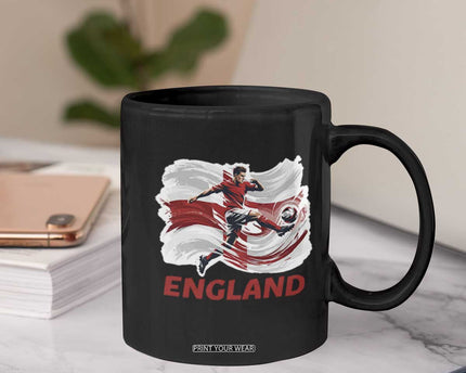 England Soccer Fan English Flag Coffee Mug