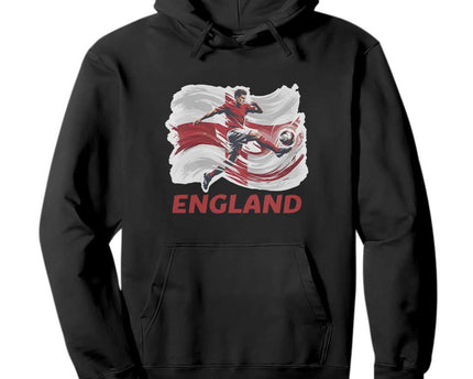 England Soccer Fan English Flag Hoodie