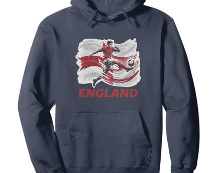 England Soccer Fan English Flag Hoodie
