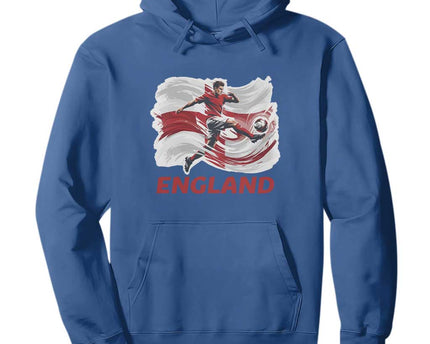 England Soccer Fan English Flag Hoodie