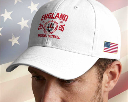 England Football Flag Baseball Cap Lion St George Cross Soccer Fan Patriotic