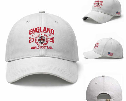 England Football Flag Baseball Cap Lion St George Cross Soccer Fan Patriotic