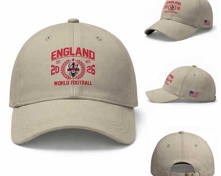 England Football Flag Baseball Cap Lion St George Cross Soccer Fan Patriotic
