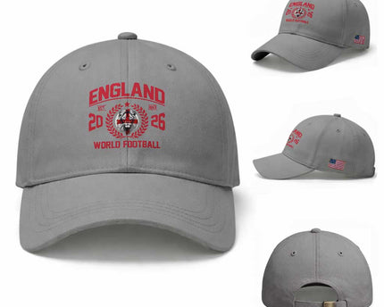 England Football Flag Baseball Cap Lion St George Cross Soccer Fan Patriotic