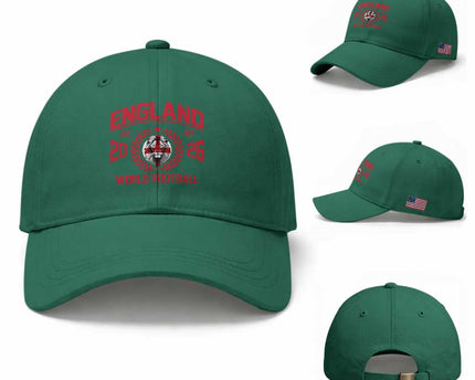 England Football Flag Baseball Cap Lion St George Cross Soccer Fan Patriotic