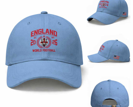England Football Flag Baseball Cap Lion St George Cross Soccer Fan Patriotic