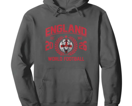 England Football Flag Hoodie Lion St George Cross Soccer Fan Patriotic