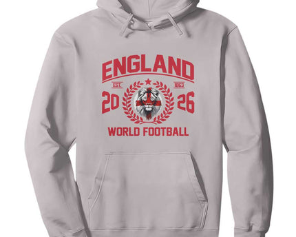 England Football Flag Hoodie Lion St George Cross Soccer Fan Patriotic