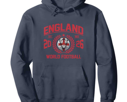 England Football Flag Hoodie Lion St George Cross Soccer Fan Patriotic