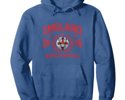 England Football Flag Hoodie Lion St George Cross Soccer Fan Patriotic