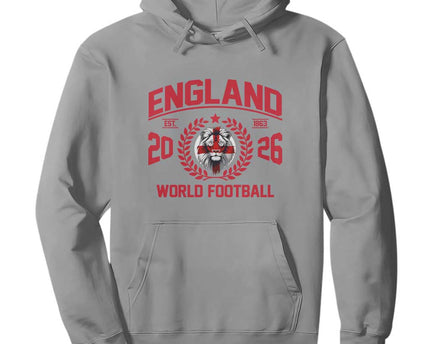 England Football Flag Hoodie Lion St George Cross Soccer Fan Patriotic