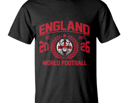England Football Flag T-Shirt Lion St George Cross Soccer Fan Patriotic