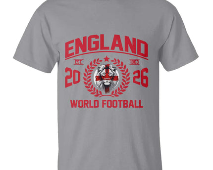 England Football Flag T-Shirt Lion St George Cross Soccer Fan Patriotic