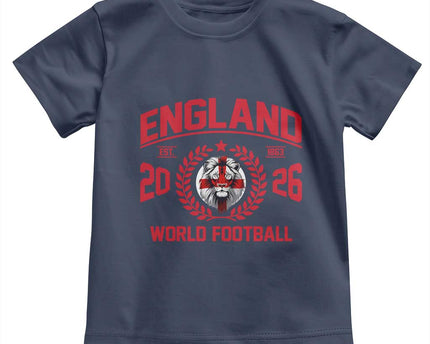 England Football Flag Toddler T-Shirt Lion St George Cross Soccer Fan Patriotic