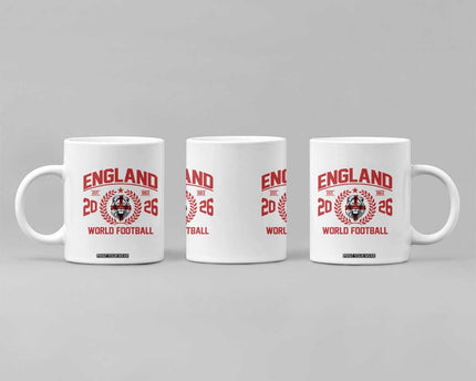 England Football Flag Coffee Mug Lion St George Cross Soccer Fan Patriotic