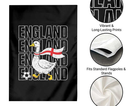 England Soccer Football Garden Flag Silly Goose England Flag Fan Supporter